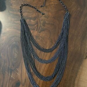 Multiple layers metal necklace